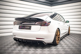 Rear Side Splitters V.2 Tesla Model 3 - 0