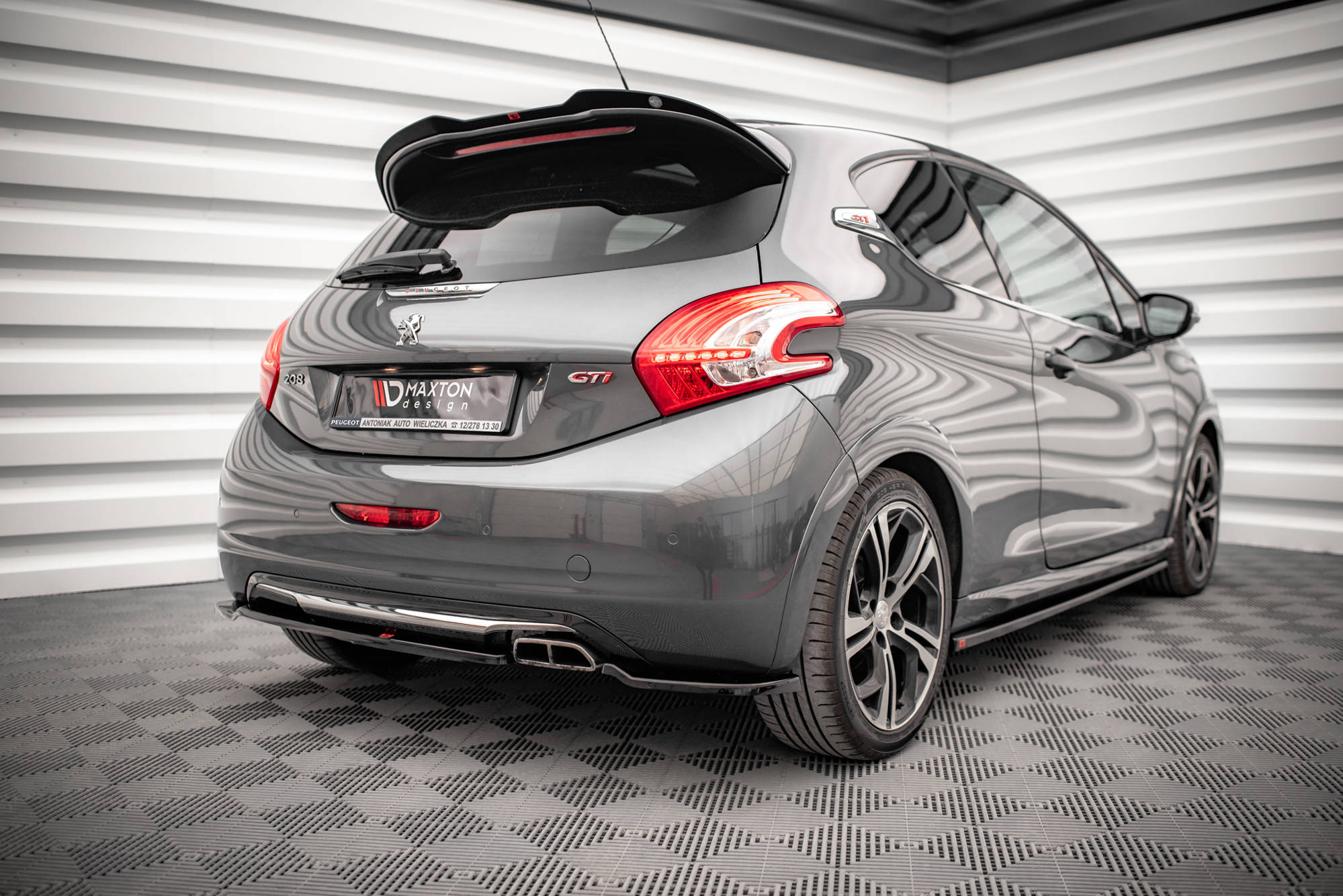 Rear Side Splitters Peugeot 208 GTi Mk1