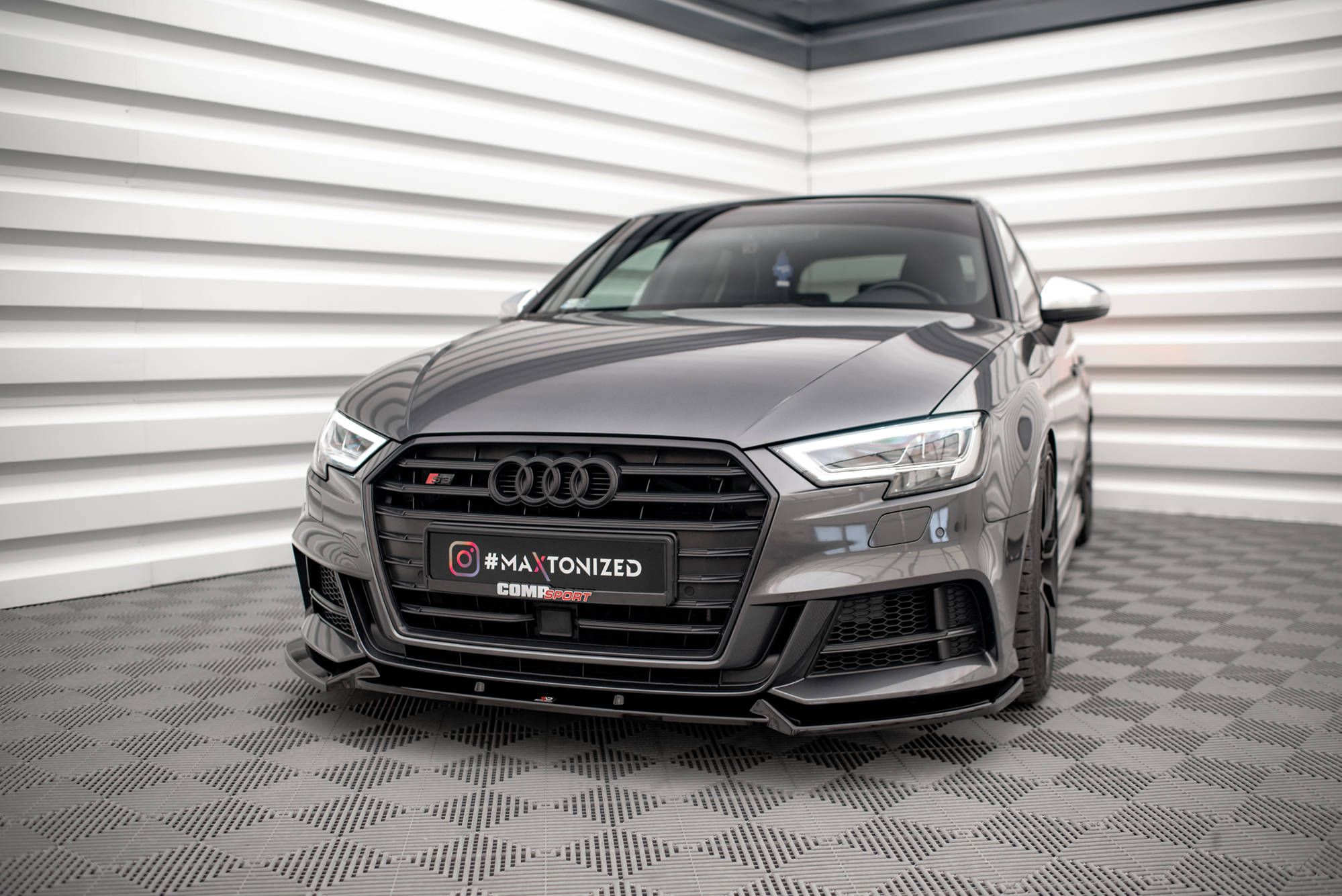 Front Splitter V.1 Audi S3 / A3 S-Line Sportback 8V Facelift