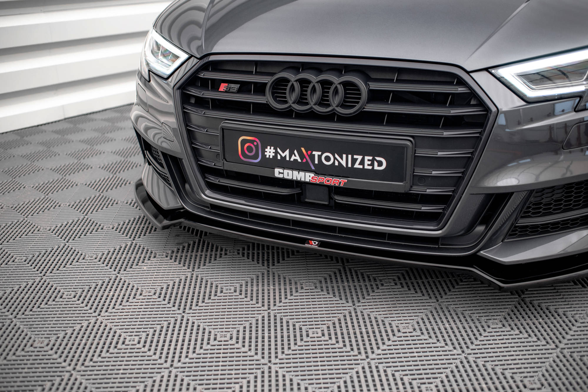 Front Splitter V.2 Audi S3 / A3 S-Line Sportback 8V Facelift