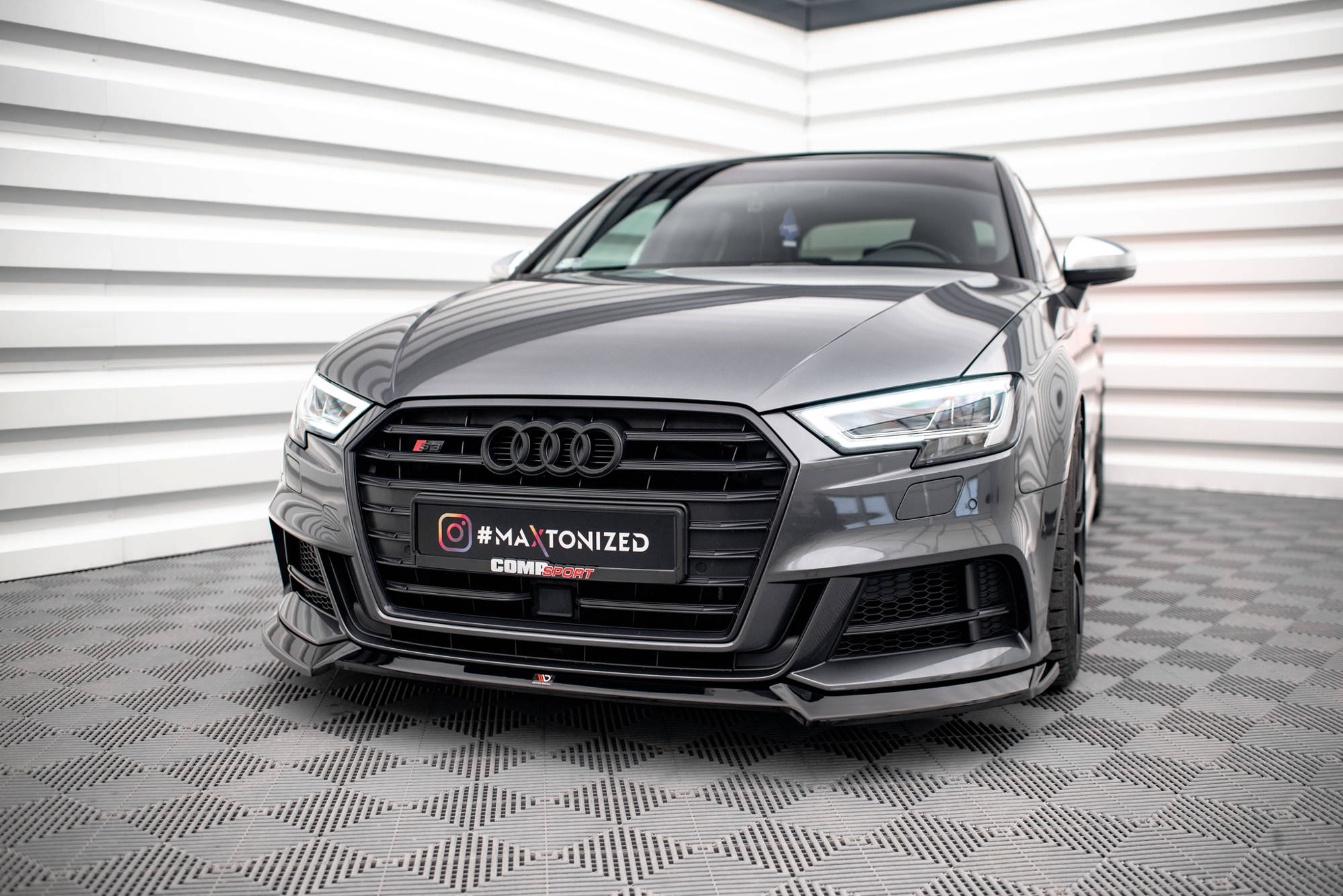 Front Splitter V.3 Audi S3 / A3 S-Line Sportback 8V Facelift