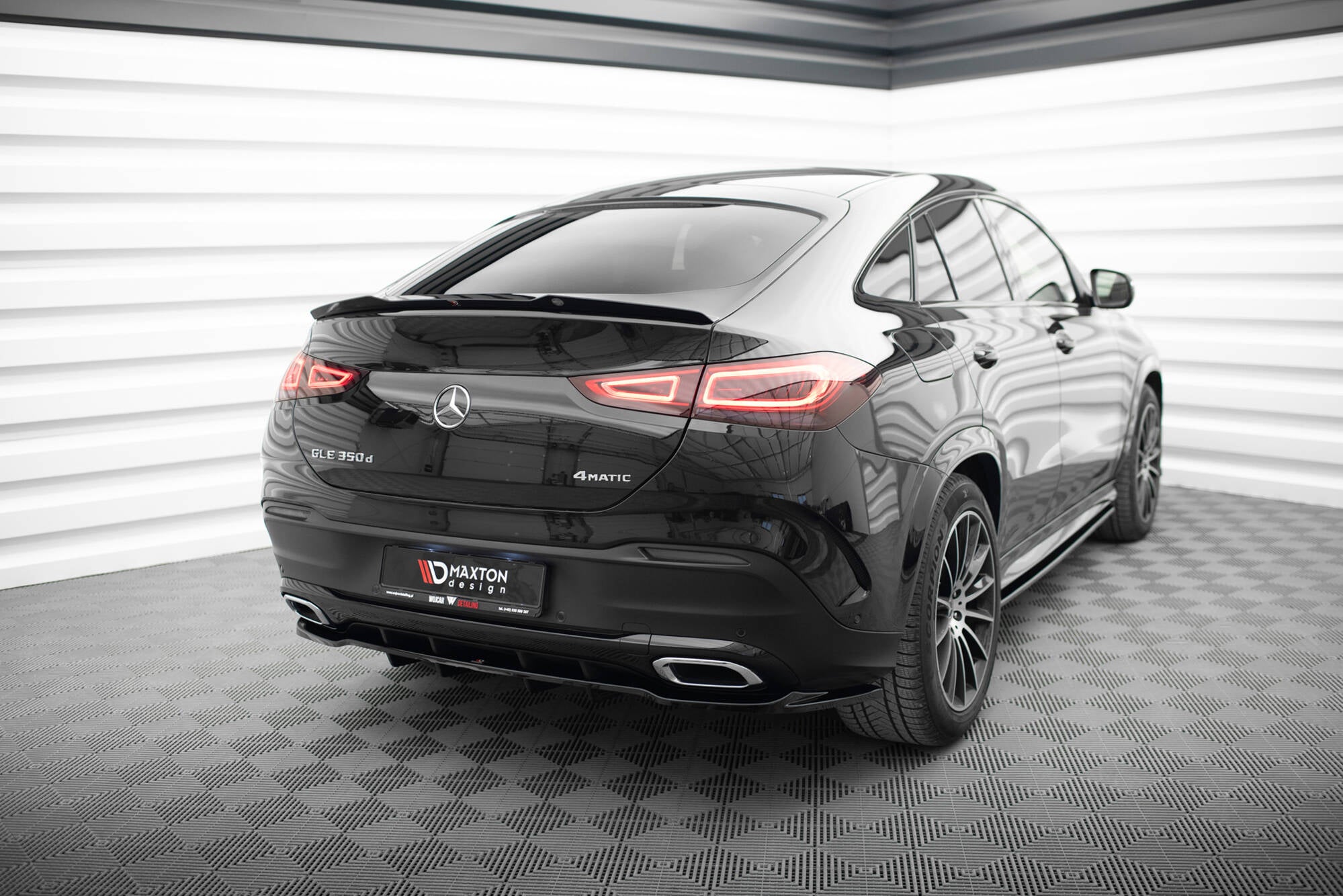 Rear Splitter (with vertical bars) Mercedes-Benz GLE Coupe AMG-Line C167 / C167 Facelift