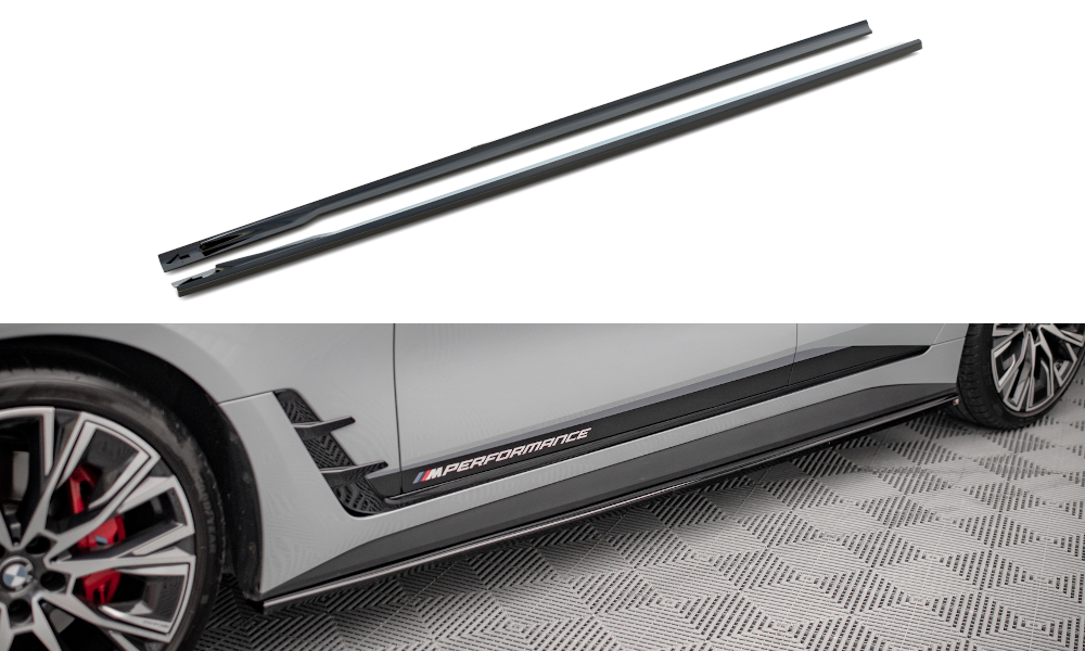 Side Skirts Diffusers V.1 BMW 4 Gran Coupe M-Pack / M440i G26