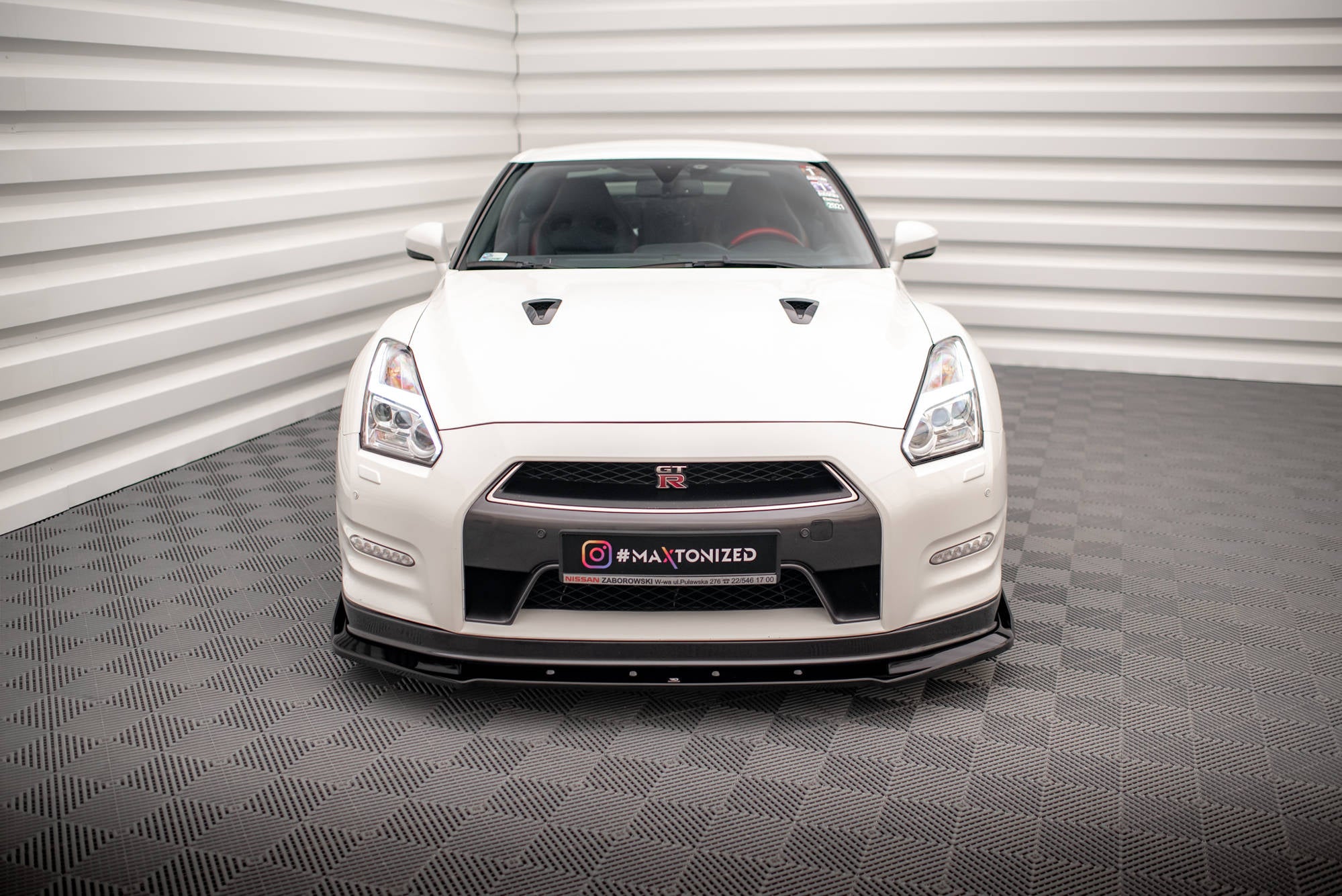 Front Splitter + Flaps Nissan GTR R35 Facelift