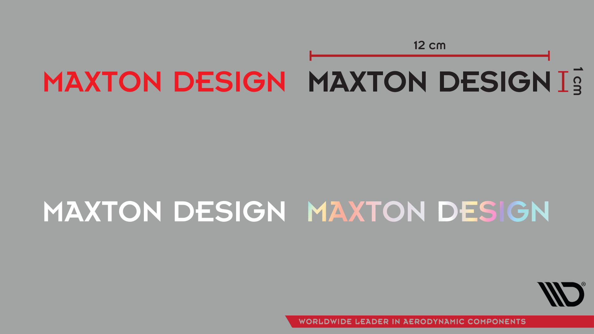 Maxton Sticker White 03 Sticker The inscription Without a Signet Logo 12x1 cm white