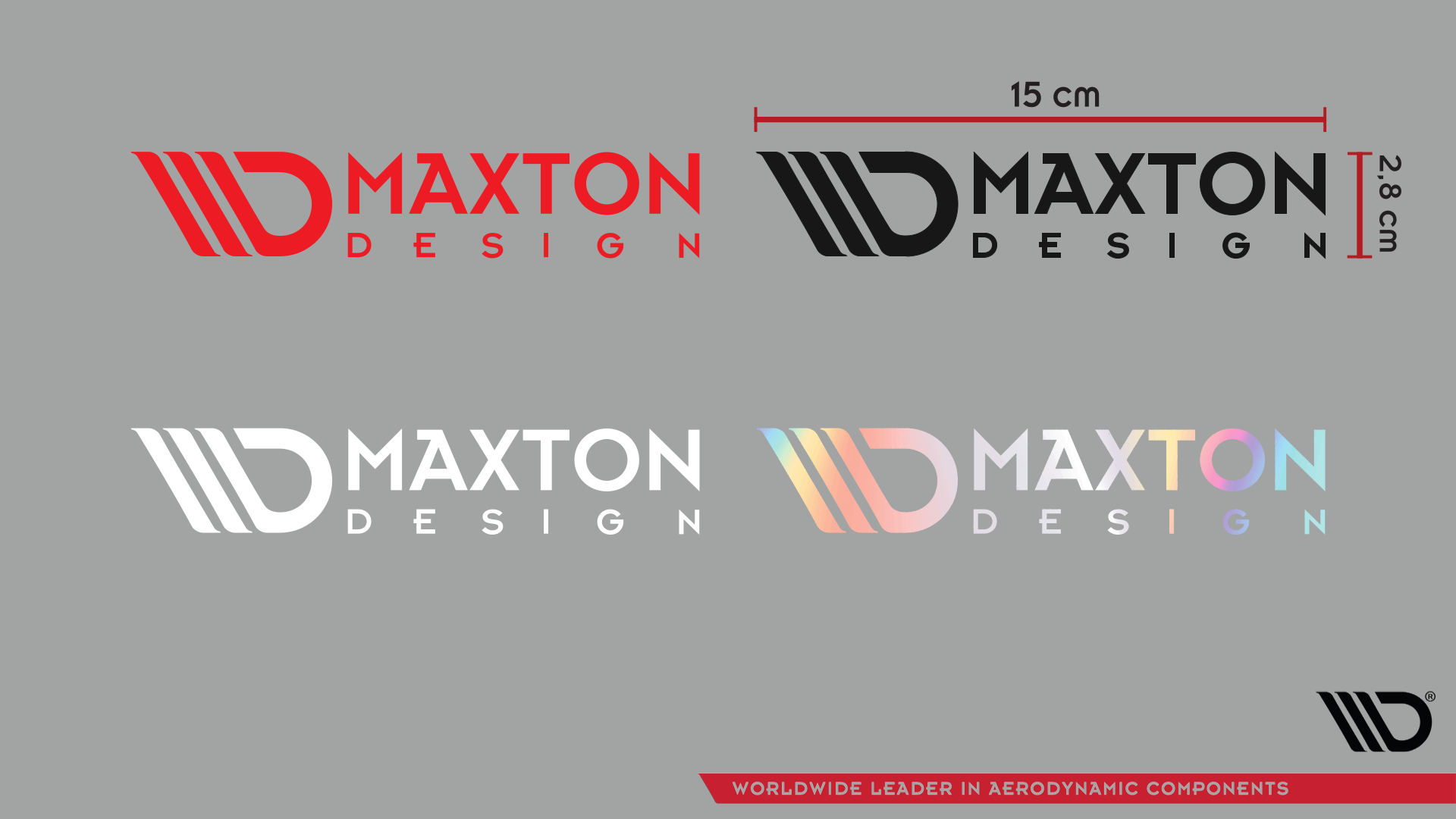 Maxton Sticker White 05 Small Logo Sticker 15x2,8 cm white