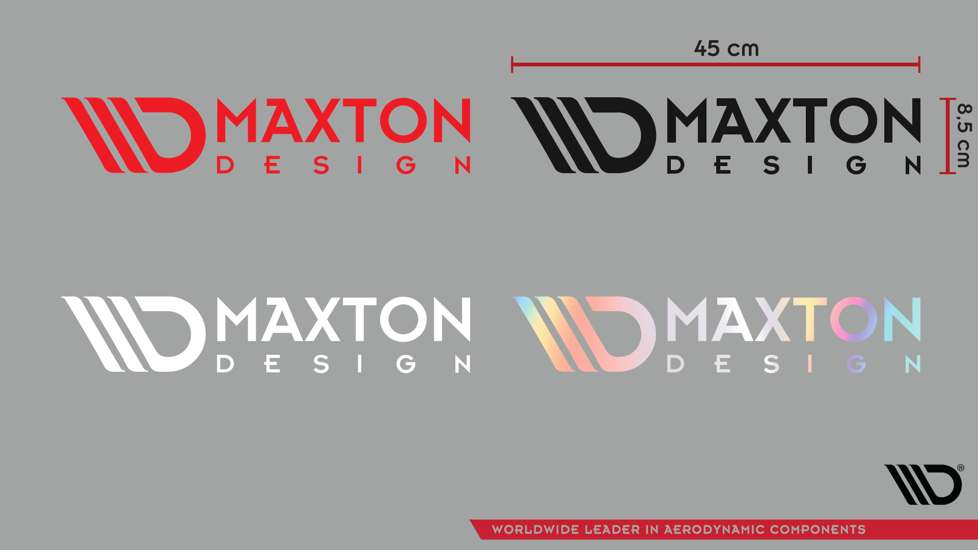 Maxton Sticker White 06 Large Logo Sticker 45x8,5 cm white