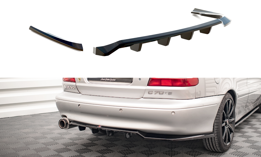 Central Rear Splitter (with vertical bars) Volvo C70 Mk1