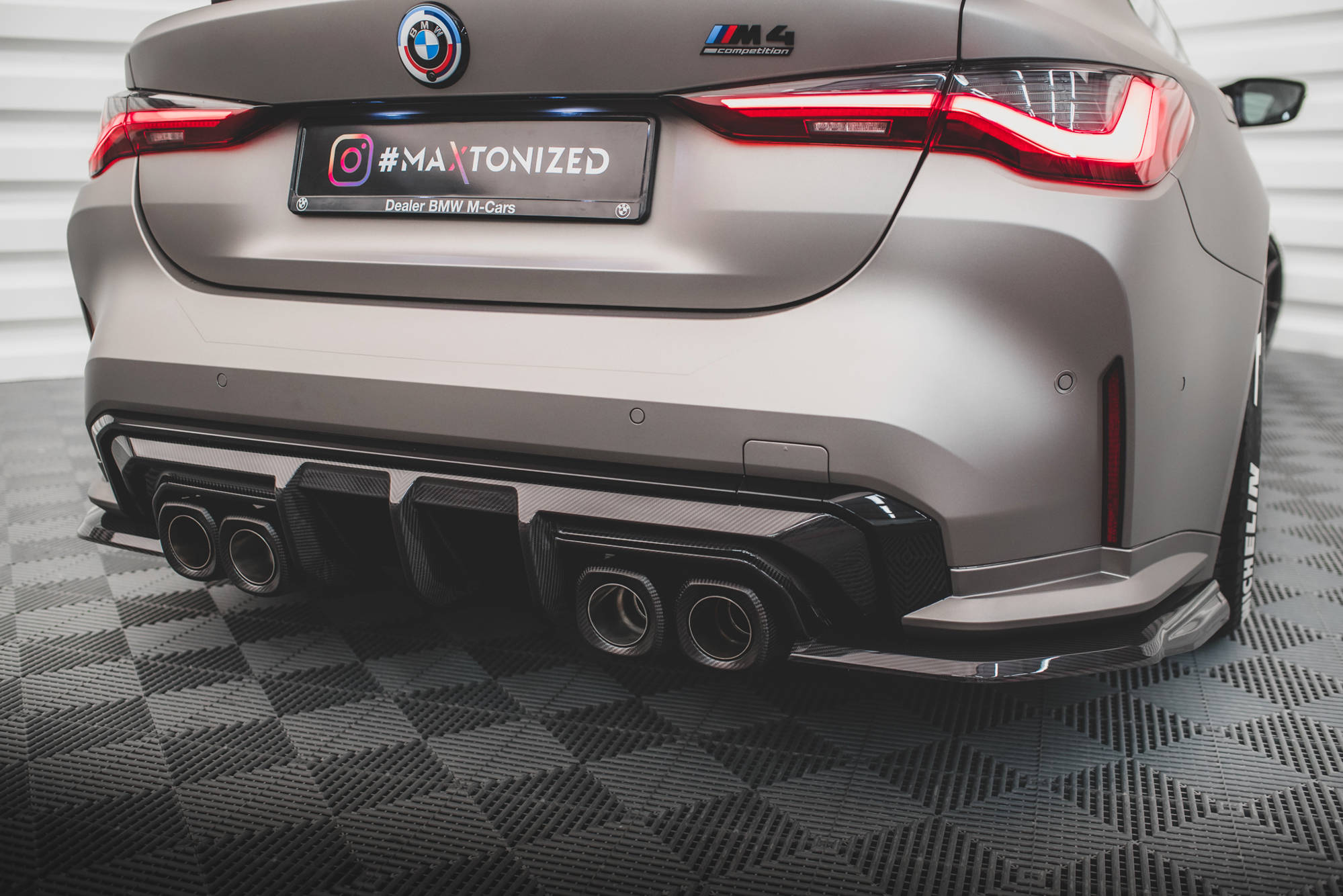 Prepreg Carbon Fiber Rear Side Splitters BMW M4 G82