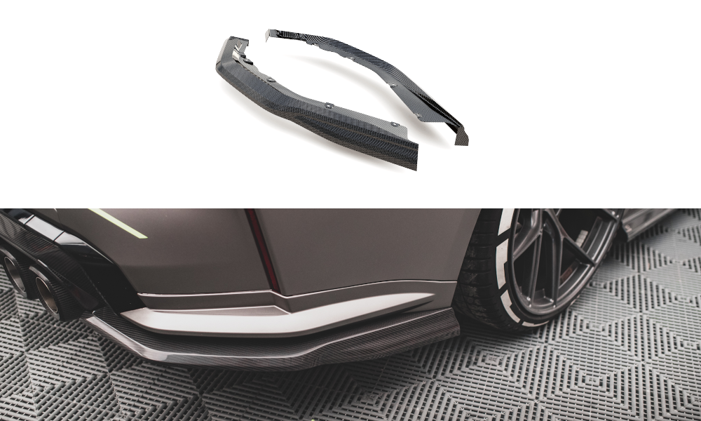 Prepreg Carbon Fiber Rear Side Splitters BMW M4 G82 