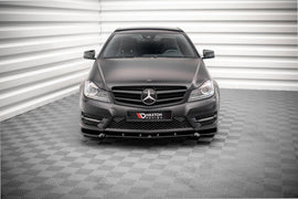 Front Splitter V.1 Mercedes-Benz C Coupe / Sedan / Estate  AMG-Line C204 / W204 Facelift / S204 Facelift - 0