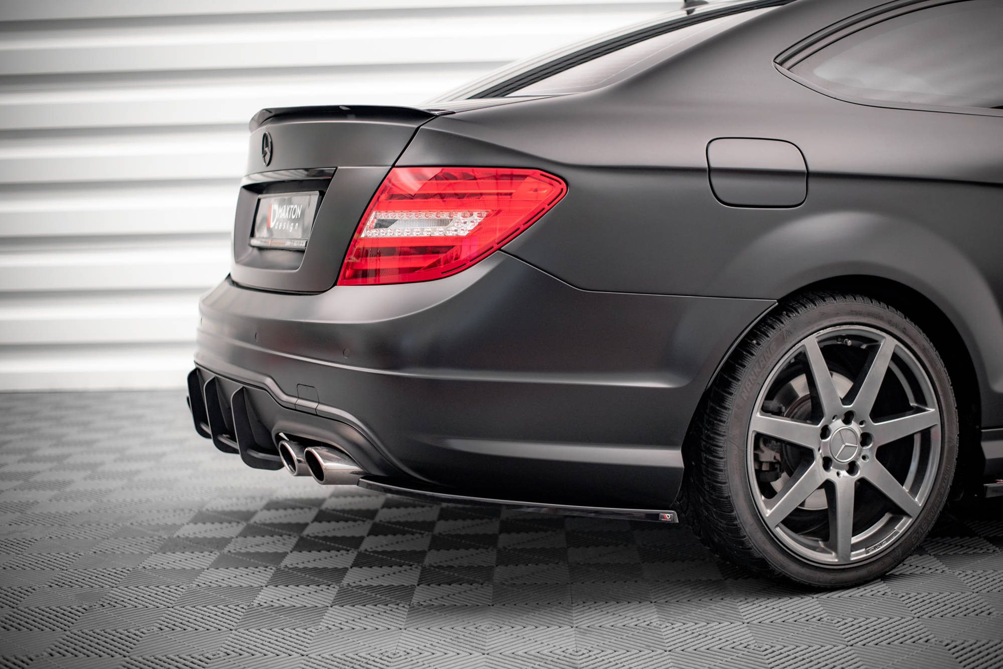 Rear Side Splitters Mercedes-Benz C Coupe / Sedan / Estate  AMG-Line C204 / W204 Facelift / S204 Facelift