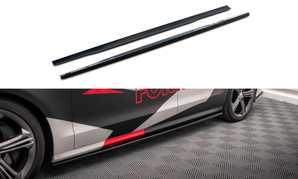 Side Skirts Diffusers V.1 Audi S8 D4