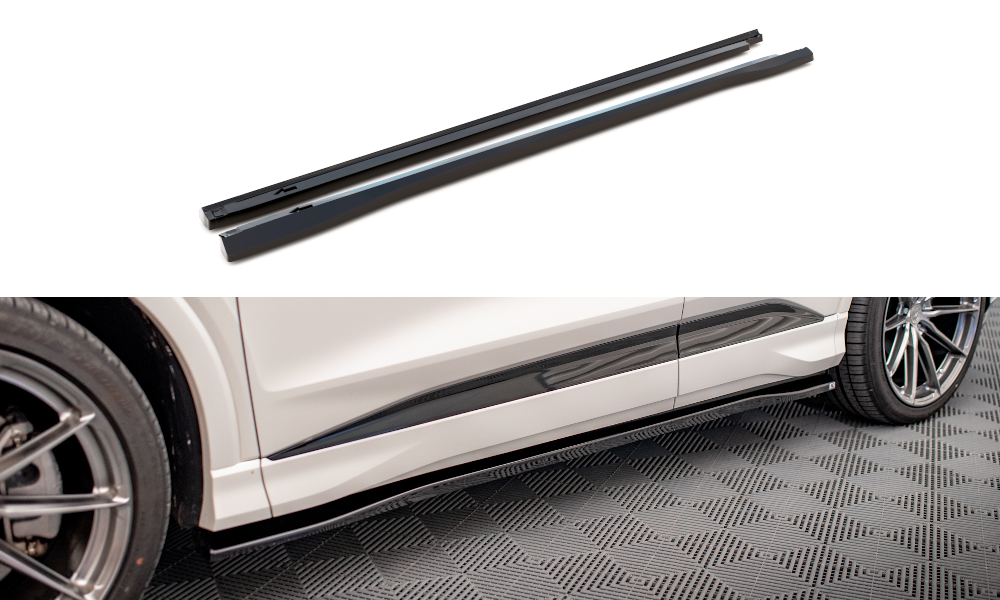 Side Skirts Diffusers Audi Q4 e-tron Sportback S-line Mk1