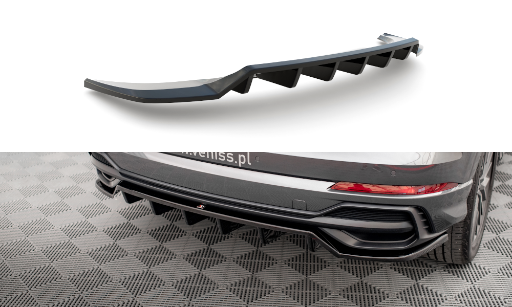 Central Rear Splitter (with vertical bars) Audi Q3 S-Line F3