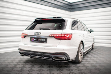 Rear Splitter (with vertical bars) V.1 Audi A4 S-Line B9 Facelift - 0