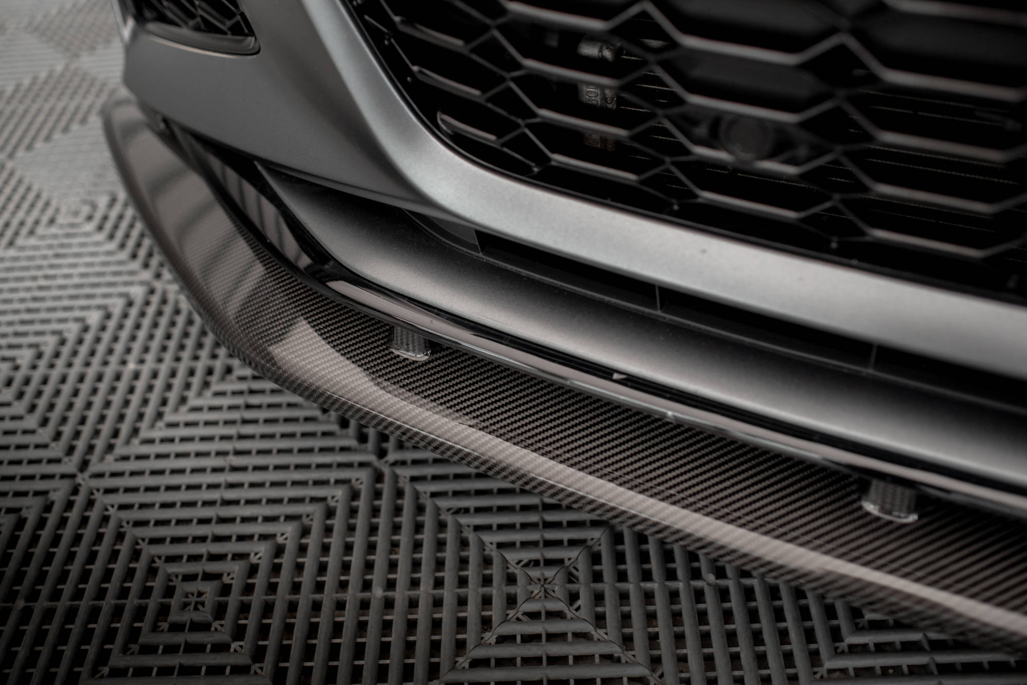 Prepreg Carbon Fiber Front Splitter Audi RS6 C8 / RS7 C8