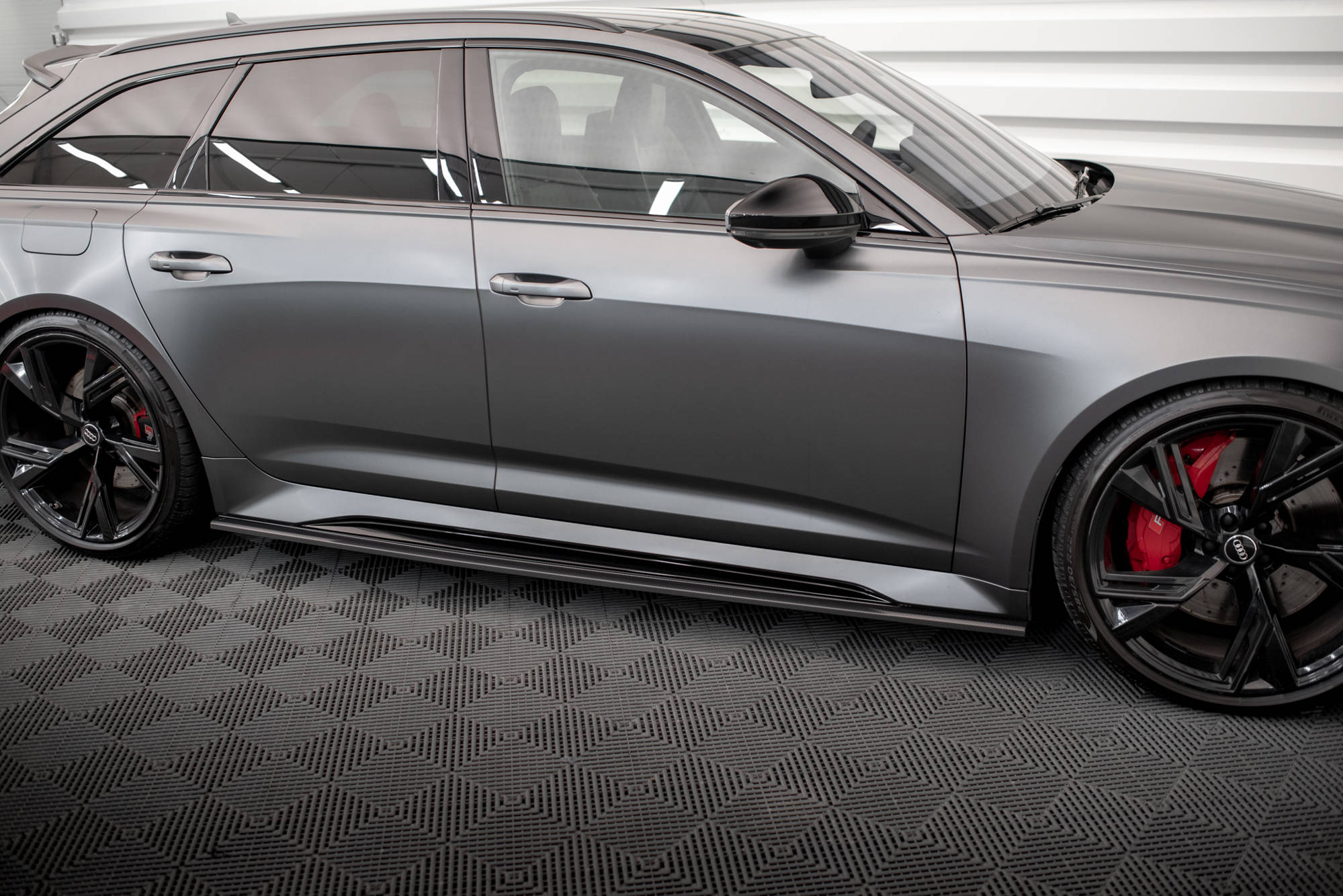 Prepreg Carbon Fiber Side Skirts Audi RS6 C8 / RS7 C8