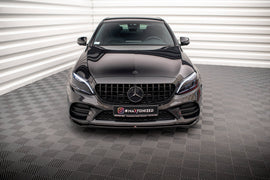 Front Splitter V.1 Mercedes-Benz C AMG Line Sedan / Coupe / Estate W205 / C205 / S205 Facelift - 0