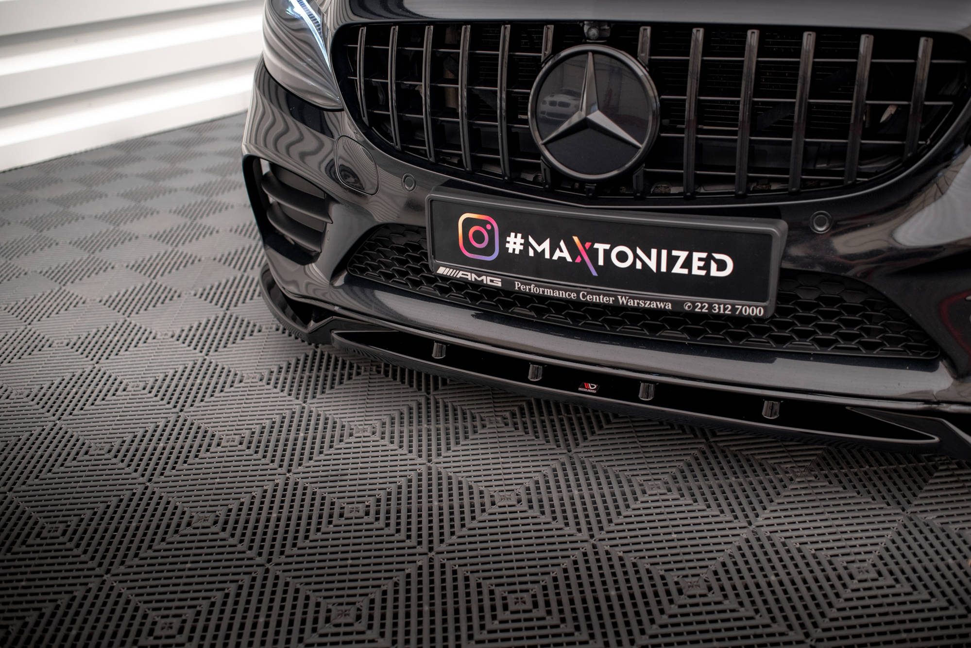 Front Splitter V.2 Mercedes-Benz C AMG Line Sedan / Coupe / Estate W205 / C205 / S205 Facelift