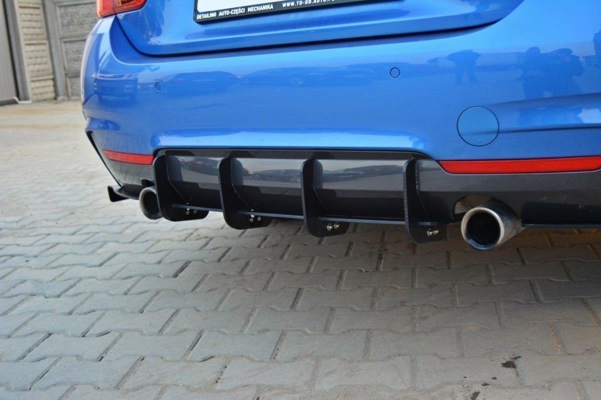 REAR DIFFUSER & REAR SIDE SPLITTERS for BMW 4 F32 M-PACK