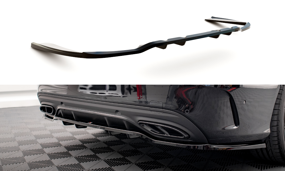 Rear Splitter (with vertical bars) Mercedes-Benz C AMG-Line W205 Facelift