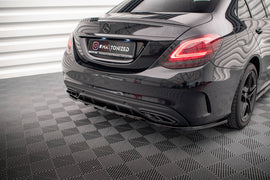 Rear Splitter (with vertical bars) Mercedes-Benz C AMG-Line W205 Facelift - 0