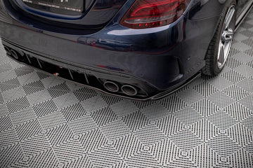 Rear Splitter (with vertical bars) Mercedes-AMG C 43 Sedan / Estate W205 / S205 Facelift - 0