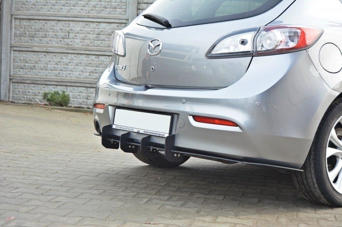 MAZDA 3 MK2 SPORT (PREFACE) REAR DIFFUSER & REAR SIDE SPLITTERS