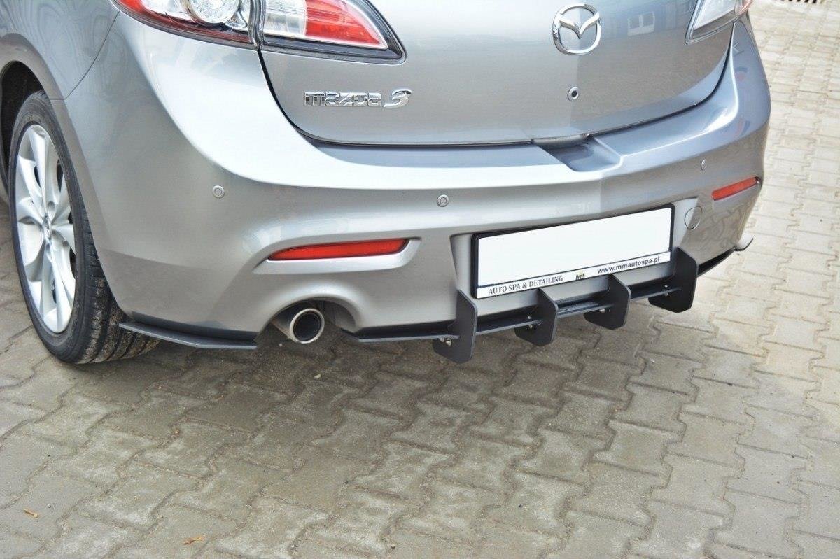 MAZDA 3 MK2 SPORT (PREFACE) REAR DIFFUSER & REAR SIDE SPLITTERS