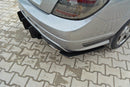 Mercedes C W204 AMG-Line (Facelift) REAR DIFFUSER & REAR SIDE SPLITTERS-3