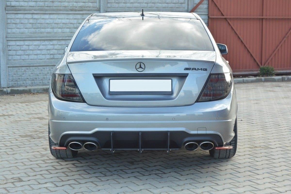 Mercedes C W204 AMG-Line (Facelift) REAR DIFFUSER & REAR SIDE SPLITTERS