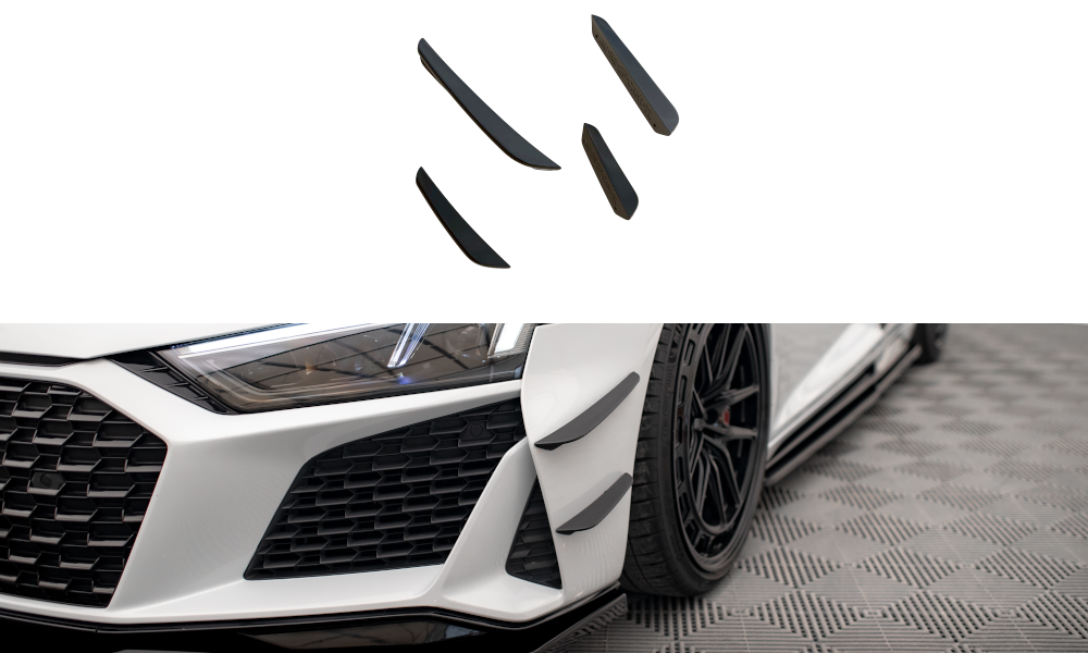 Front Bumper Wings (Canards) Audi R8 Mk2 Facelift