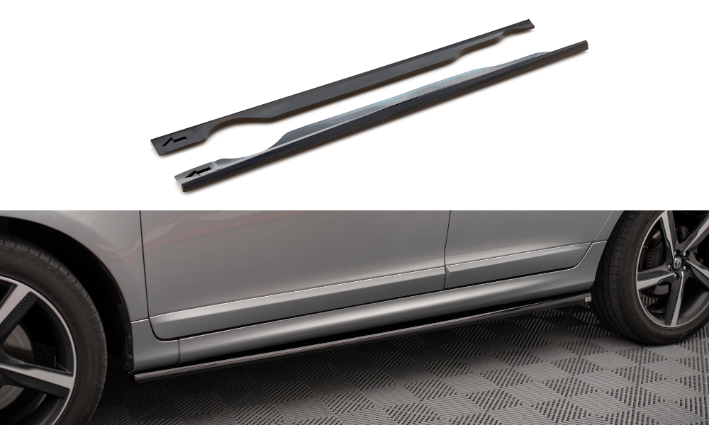 Side Skirts Diffusers Volvo XC60 R-Design Mk1 Facelift