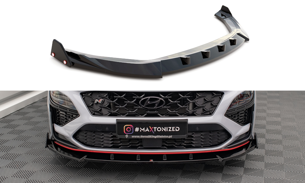 Front Splitter V.2 + Flaps Hyundai Kona N Mk1