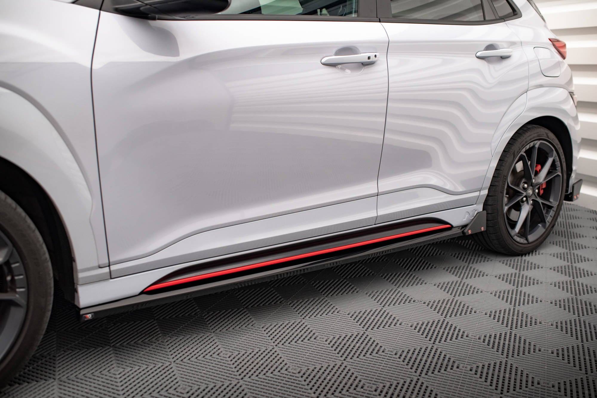 Side Skirts Diffusers V.1 + Flaps Hyundai Kona N Mk1