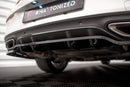 Rear Splitter (with vertical bars) Mercedes-Benz C Coupe AMG-Line C205 Facelift-3