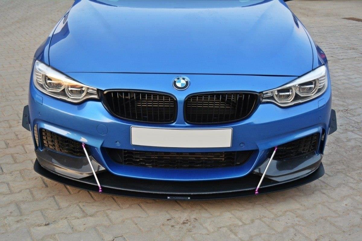 FRONT RACING SPLITTER V.3 for BMW 4 Coupe / Gran Coupe / Cabrio M-Pack F32 / F36 / F33