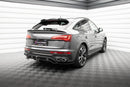 Rear Splitter (with vertical bars) Audi SQ5 / Q5 S-Line Sportback Mk2 Facelift-4