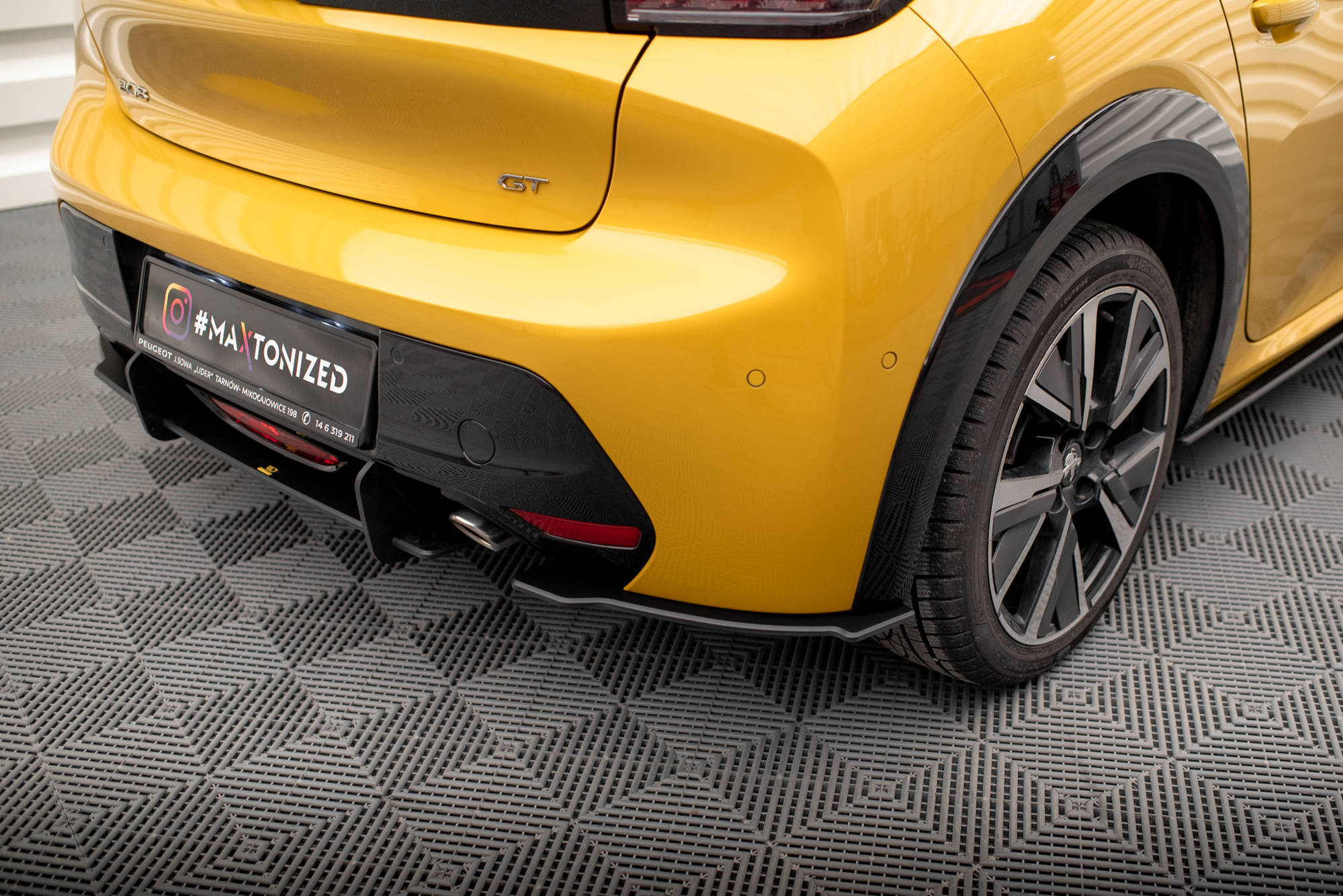 Street Pro Rear Side Splitters Peugeot 208 GT Mk2
