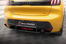 Street Pro Rear Side Splitters + Flaps Peugeot 208 GT Mk2-3