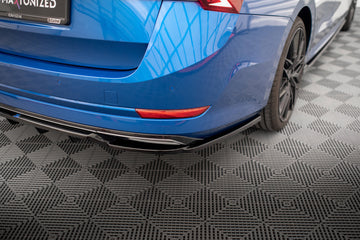 Rear Splitter (with vertical bars) Skoda Octavia Sportline Mk4 - 0