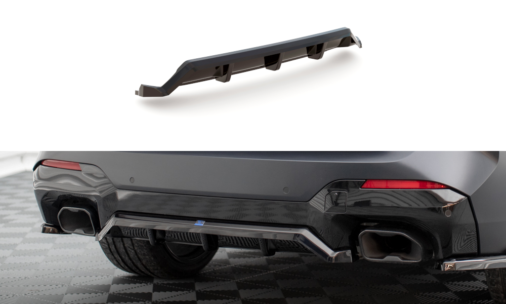 Rear Splitter (with vertical bars) BMW X3 M-Pack G01 Facelift