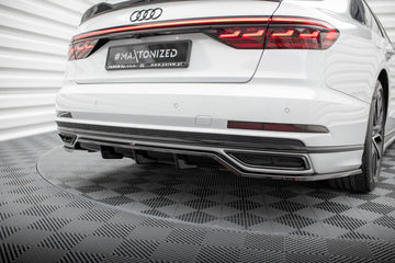 Central Rear Splitter (with vertical bars) Audi A8 S-Line D5 - 0