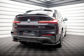 Central Rear Splitter (with vertical bars) V.2 BMW X4 M40i G02 - 0
