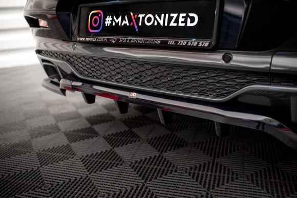 Central Rear Splitter (with vertical bars) V.2 BMW X4 M40i G02