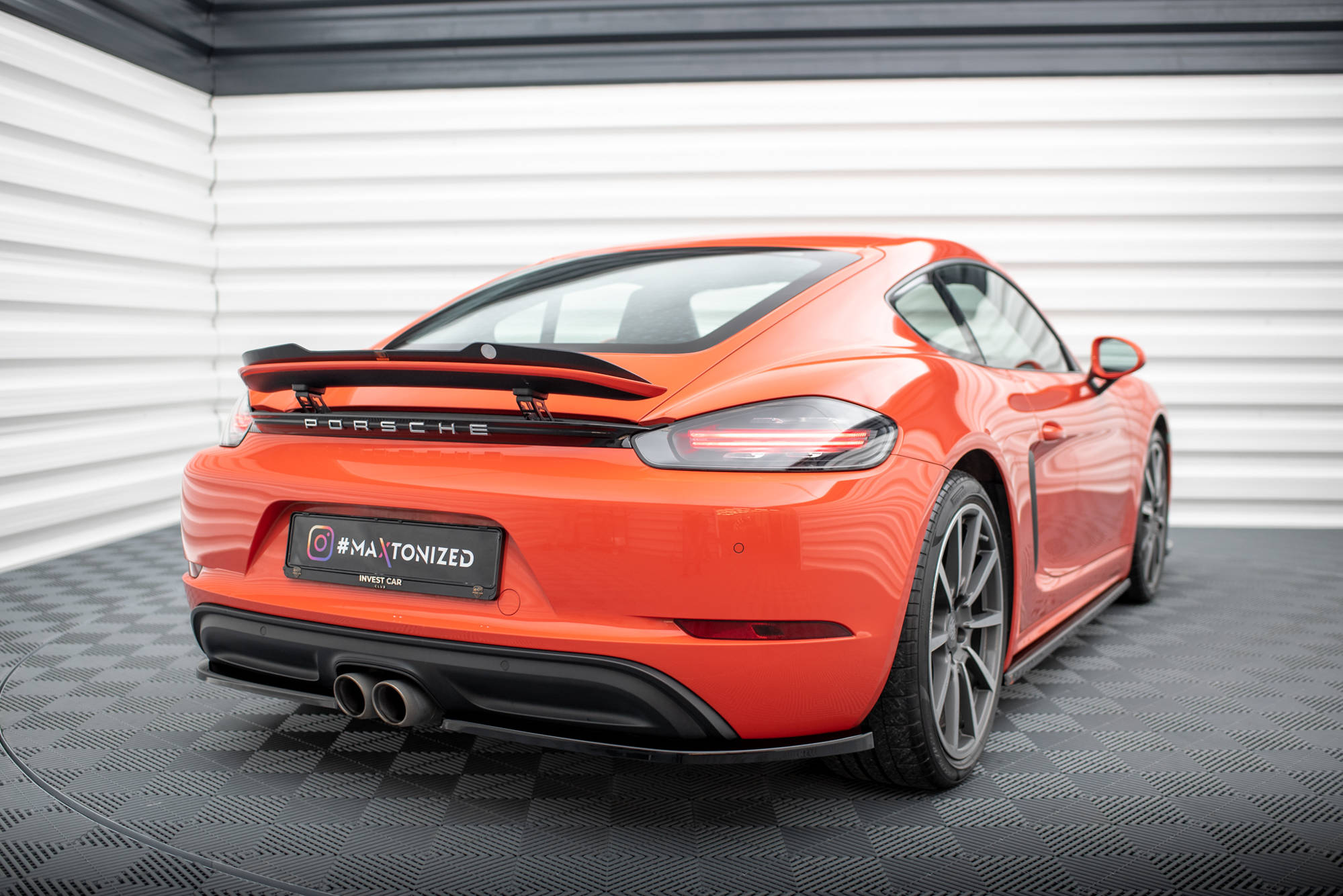 Rear Side Splitters Porsche 718 Cayman 982c