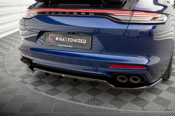Rear Splitter (with vertical bars) Porsche Panamera E-Hybrid 971 Facelift - 0