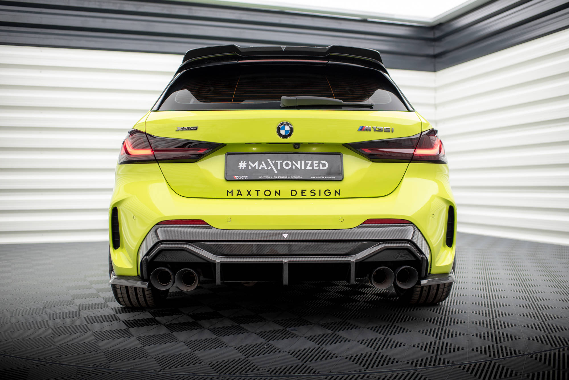 Carbon Fiber Rear Diffuser Prepreg V.1 BMW 1 F40 M-Pack/ M135i