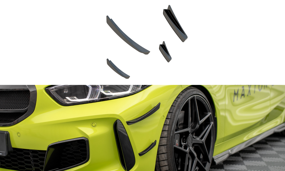 Carbon Fiber Front Bumper Wings (Canards) BMW 1 F40 M-Pack/ M135i